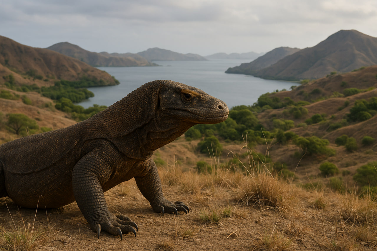 kehidupan komodo di Pulau Rinca