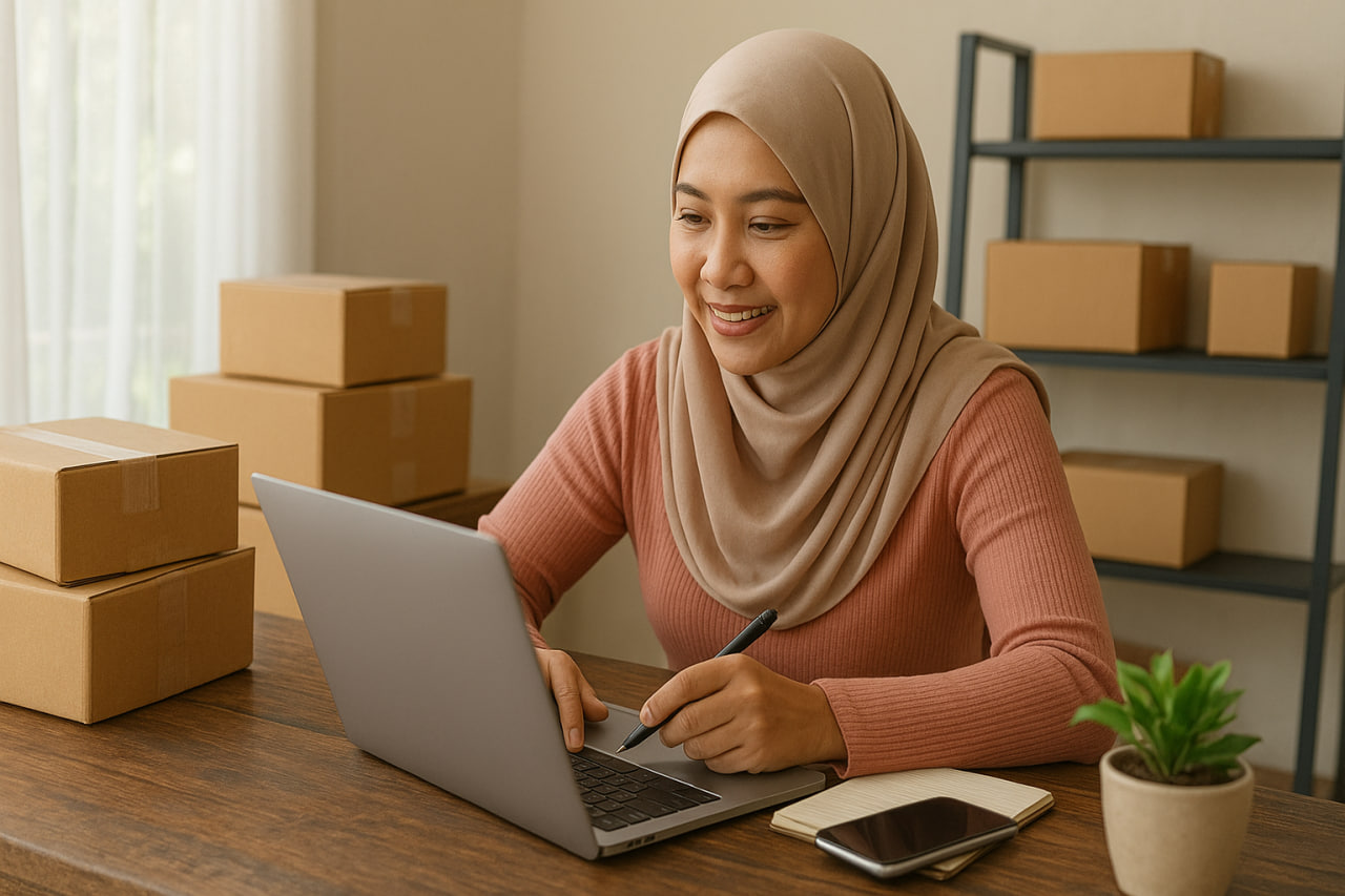 perjuangan ibu rumah tangga jadi pengusaha online