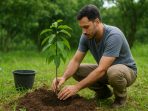 menanam pohon buah lokal