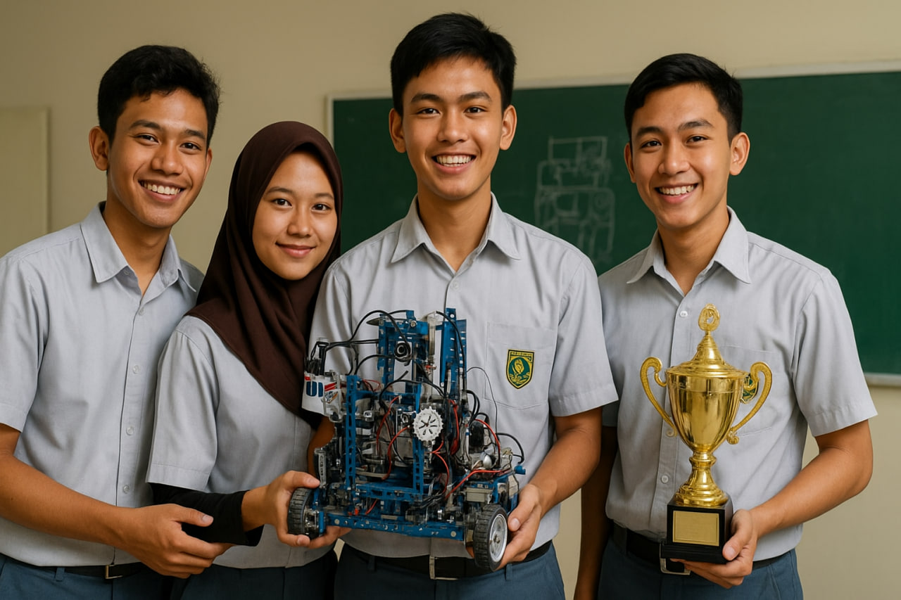 siswa SMK juara robotik