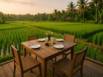 tempat makan tepi sawah